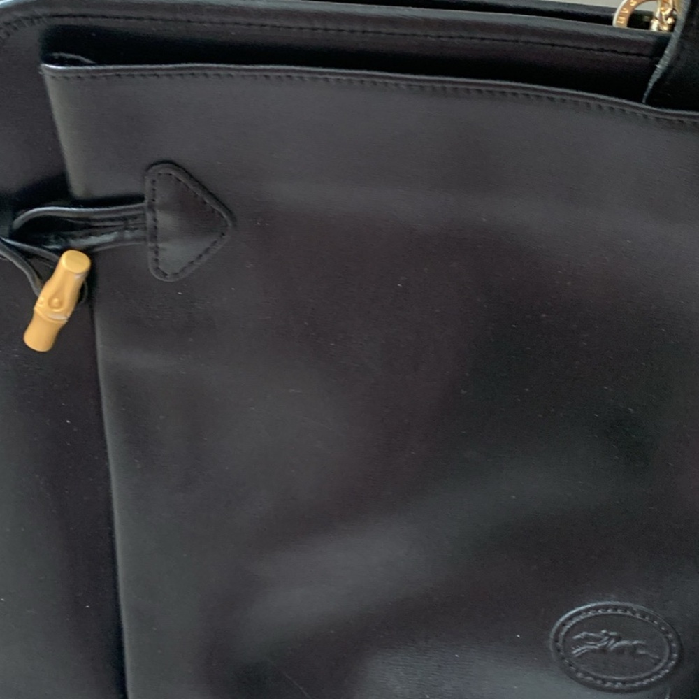 Longchamps leather pocketbook